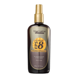 Biomarine-Protetor-Solar-e-Autobronzeador-Sun-Marine-FPS-8-Estimulador-de-Bronzeado-240ml