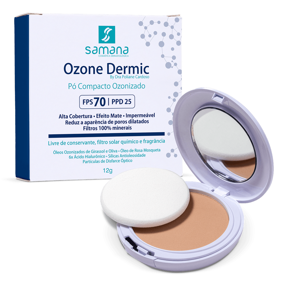 Samana-Po-Compacto-com-Ozonio-Ozone-Dermic-FPS70-Bronze